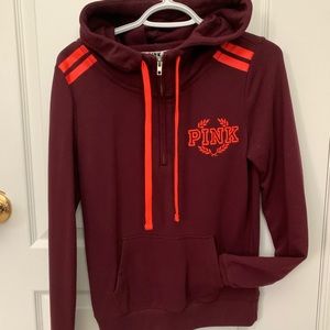 PINK Three Quarter Zip-up Sweater